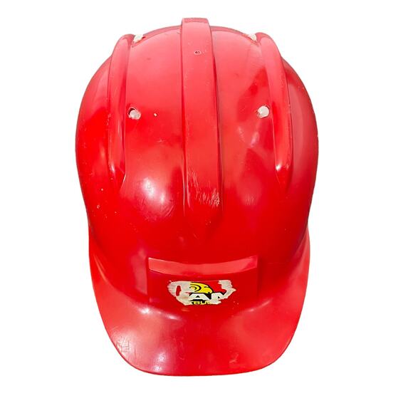 Vintage Gay Toy Red Hard Hat Ram Construction Sticker Wear Plastic Adjustable - Picture 1 of 9